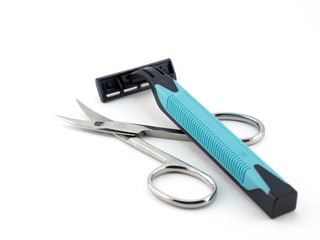 Shaving-set and nail scissors