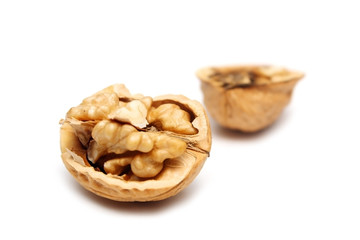 Walnuts isolated on white