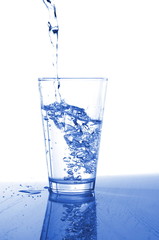 tumbler of fresh water