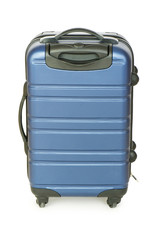 Blue case isolated on the white background