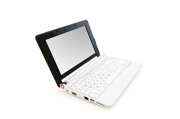 Netbook isolated on the white background