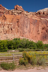 Field below Mountain in Utah