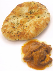 naan bread with curry