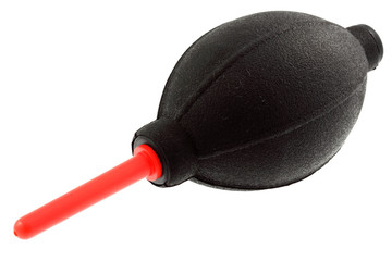soufflette poire caoutchouc nettoyage optique fond blanc