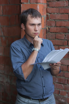 builder with documents