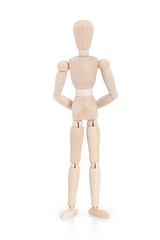 Pantin debout avec les mains dans le dos