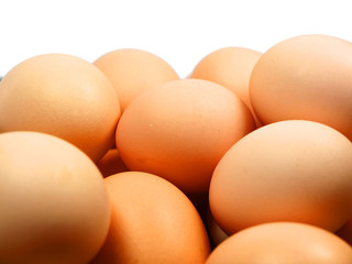 Fototapeta na wymiar Eggs isolated on white