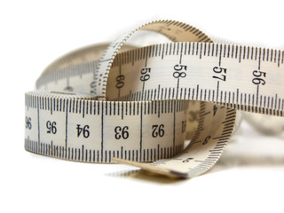 Measurin tape isolated on white