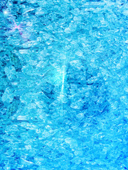 Splinters  glass  broken