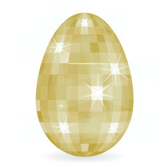 spiegelkugel-ostereier golden