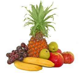 Colorful fresh group of  fruits