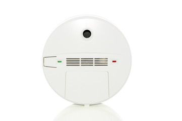 Alarm on white with clipping path