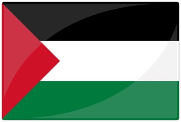 drapeau glassy palestine flag