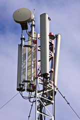 close up of cellular antenna