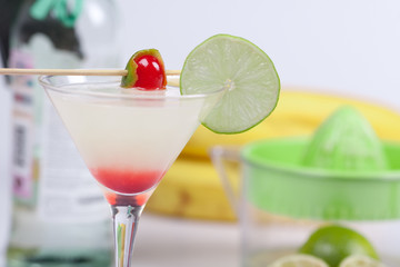 Cocktail with lime juice