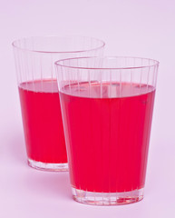 Red cranberry fruit drinks