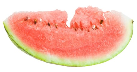 Watermelon slice isolated on a white background