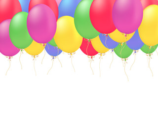 decoration balloons vector