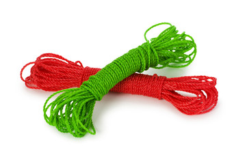 Rope skein isolated on the white background