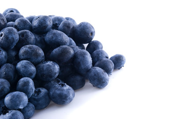 Blueberries in a pile