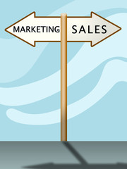 marketing and sales sign