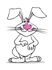 cute white Bunny