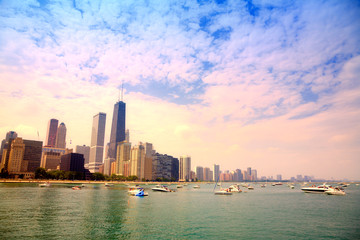 Fototapeta na wymiar Chicago skyline