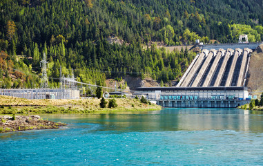 Hydroelectric dam, New Zealand