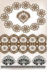 set of lace design