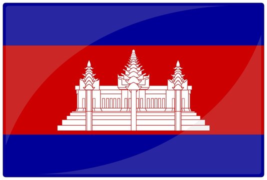 drapeau glassy cambodge cambodia flag