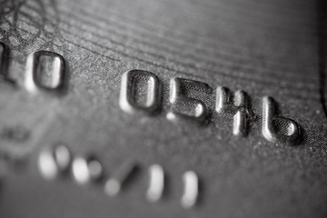 Macro shoot of a credit card