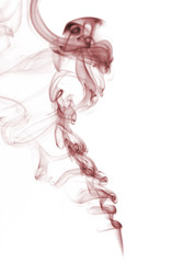 red smoke from white background