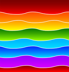 Iridescent wavy background. Vector
