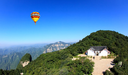 The scenery of Yun-Tai Mountain, a World Geologic Park