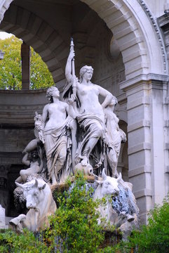 Sculpture jardin zoologique palais longchamp