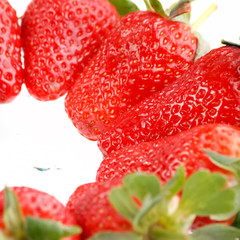 Fresh and tasty strawberries.