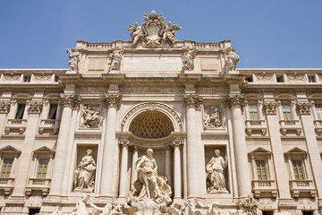 Fototapeta premium Trevi Fountain Top