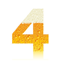 Obraz premium alphabet beer 4