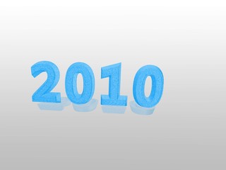 Hellblaue Jahr 2010 Hintergrund Illustration