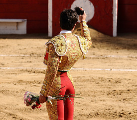 Matador with Flower