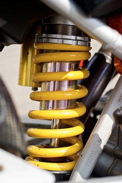 yellow shock-absorber