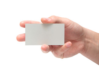 Obraz premium Card in man hand