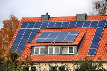 Solaranlage auf einen Wohnhaus