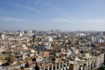 Naklejka premium blick über valencia