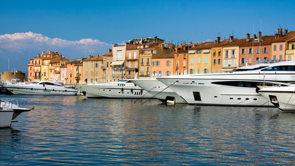 Luxury yachts in Saint-Tropez