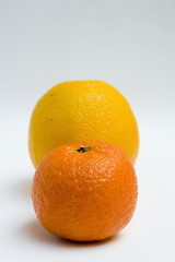 naranja y mandarina