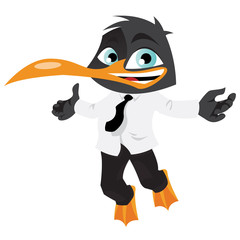 Pingouin saute
