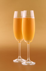 Glasses of champagne