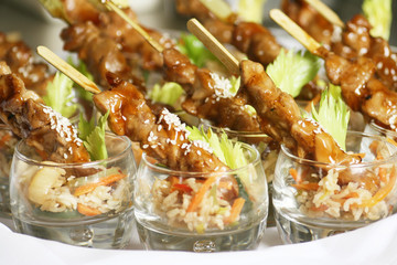 Appetizers in Glasses