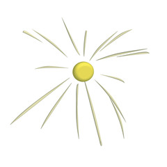 Obraz premium 3D sun